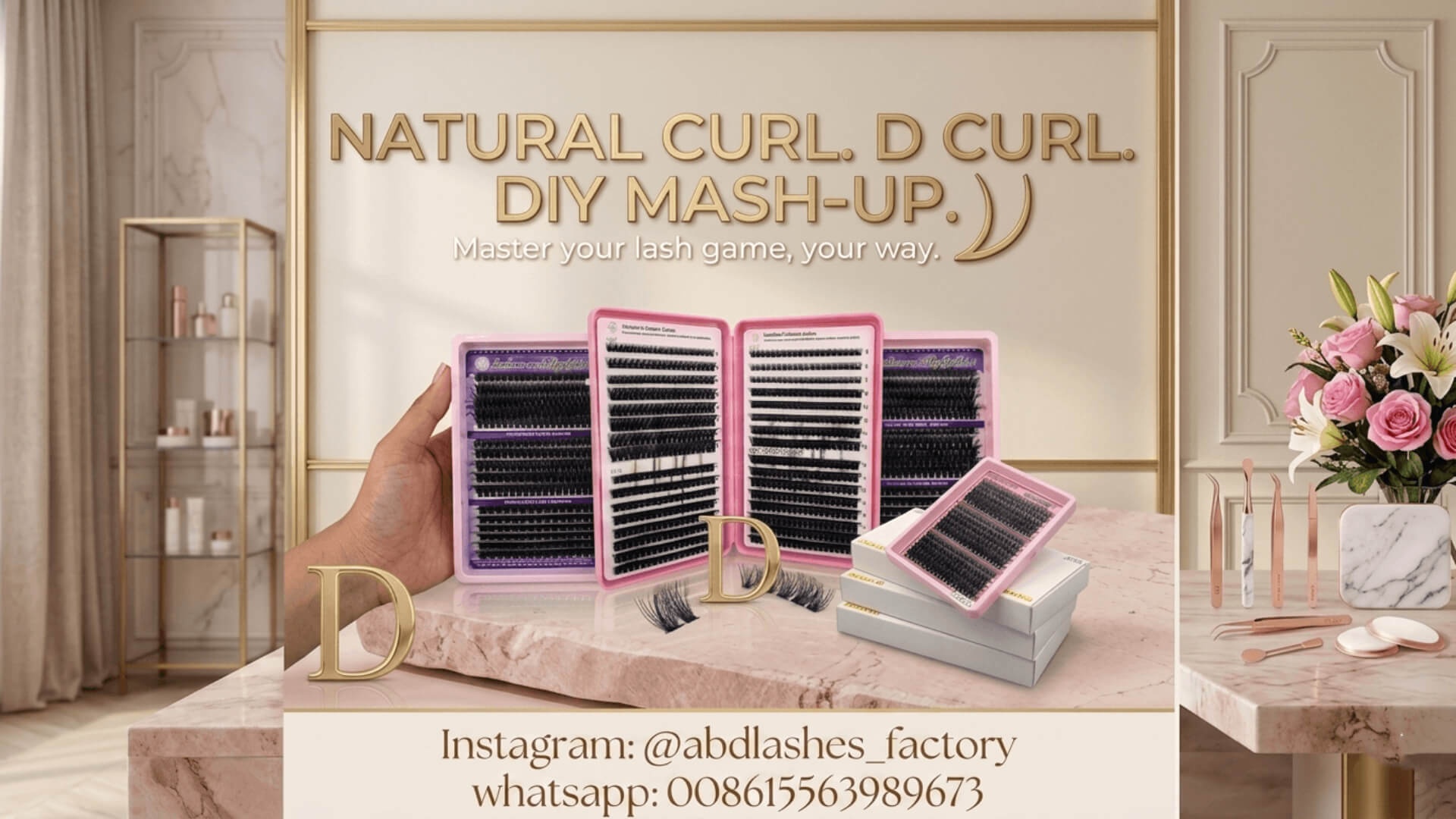 DIY lash cluster bannner